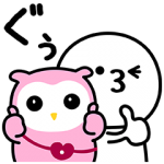 限定無料スタンプ::ふくももちゃん×まるいの