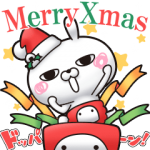 人気スタンプ特集::ひとえうさぎ19（クリスマス・冬編）