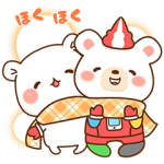限定無料スタンプ::★ゲスくまとクマホン★