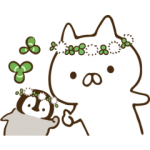 人気スタンプ特集::ねこぺん日和（春の日）