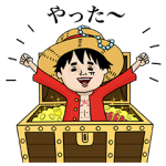 人気スタンプ特集::ONE PIECE×ナオココラボスタンプ