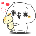 人気スタンプ特集::めちゃ動く！ねこなともだちキュート