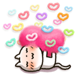 人気スタンプ特集::人生いろいろ「しろねこ」パック