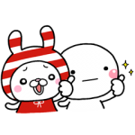 限定無料スタンプ::大切な毎日に、しまうさのスタンプです。