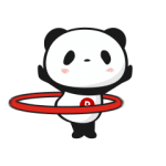 限定無料スタンプ::動く！お買いものパンダ