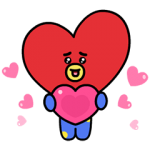 隠し無料スタンプ::ユニバースター BT21 スペシャルVer.