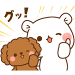 限定無料スタンプ::毒舌あざらし＆ゲスくま×ワンケルくん
