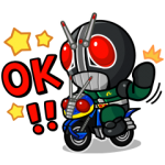 隠し無料スタンプ::LINE レンジャー×仮面ライダーコラボ