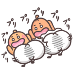 限定無料スタンプ::ソップリンのぷりっ♪ぷりっ♪スタンプ
