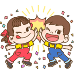 隠し無料スタンプ::バブル2xペコちゃん コラボスタンプ！