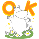 隠し無料スタンプ::LINE POP2 & MOOMIN