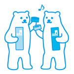 隠し無料スタンプ::SEA BREEZE しろくまスタンプ