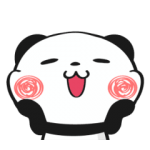 限定無料スタンプ::動く！お買いものパンダ
