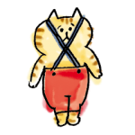 人気スタンプ特集::ごろごろにゃんすけ サスペンダーくん