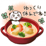人気スタンプ特集::パンダinぱんだ(飯テロ編3☆フレンドリー)