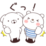 限定無料スタンプ::いぬまっしぐら×ニトリのシロクマ