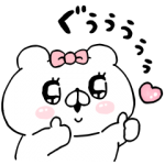 限定無料スタンプ::トーク占い×会話にクマを添えましょう
