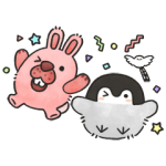 隠し無料スタンプ::ポコパンタウン×コウペンちゃん