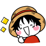人気スタンプ特集::しろまるのONE PIECE コラボスタンプ♡限定