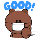 限定無料スタンプ::LINE DAY 2020×BROWN