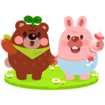 隠し無料スタンプ::LINE ポコポコ ベビーポコタスタンプ