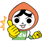 隠し無料スタンプ::人ＫＥＮまもる君・人ＫＥＮあゆみちゃん
