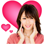 数量限定/隠し無料スタンプ::メナード 深田恭子さん