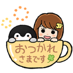 限定無料スタンプ::コウペンちゃん×Ｊくん＆ユメット