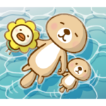限定無料スタンプ::オリコトリ×突撃！ラッコさん