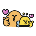 隠し無料スタンプ::ラッコズ＆てちびコラボ