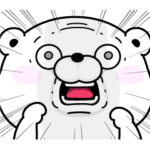 限定無料スタンプ::うさぎ＆くま１００％×LINEスキマニ