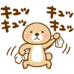 限定無料スタンプ::突撃！ラッコさん×LINEスコア
