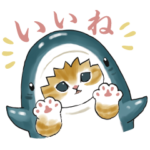 限定無料スタンプ::サメにゃん×LINEオープンチャット