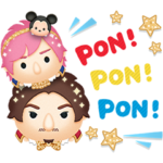 隠し無料スタンプ::LINE：ディズニー ツムツム8周年記念