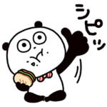 限定無料スタンプ::ごきげんぱんだ × 出前館