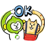 限定無料スタンプ::ごろごろにゃんすけ×LINEMO