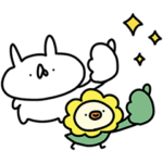 限定無料スタンプ::オリコトリ×うさぎ帝国