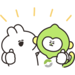 限定無料スタンプ::口の悪いうさちゃん×LINEMO