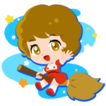 隠し無料スタンプ::ポコポコ × 『魔女っ子コレクション』