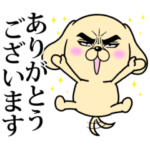 数量限定/無料スタンプ::目ヂカラ☆わんこ × タイヤ館