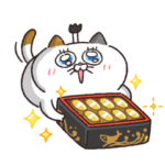 限定無料スタンプ::動く！タマ川ヨシ子（猫）第27弾