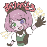 数量限定/隠し無料スタンプ::JR博多シティ公式Vtuber羽形モモ