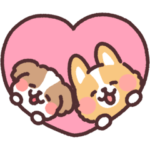 隠し無料スタンプ::まるまるコーギー×LINEバイト