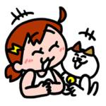 人気スタンプ特集::ナミちゃんとミーコさん