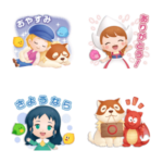 隠し無料スタンプ::バブル2×世界名作劇場