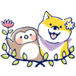 限定無料スタンプ::しばんばん×フク子さん＆こふく