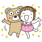 限定無料スタンプ::はな子。夏・LINEスキマニ編