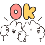 限定無料スタンプ::キッズリパブリック×うさちゃん