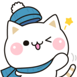 限定無料スタンプ::気づかいのできるネコ×LINEスキマニ♡冬