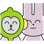 限定無料スタンプ::【毎日使える】うさぎとくま × LINEMO